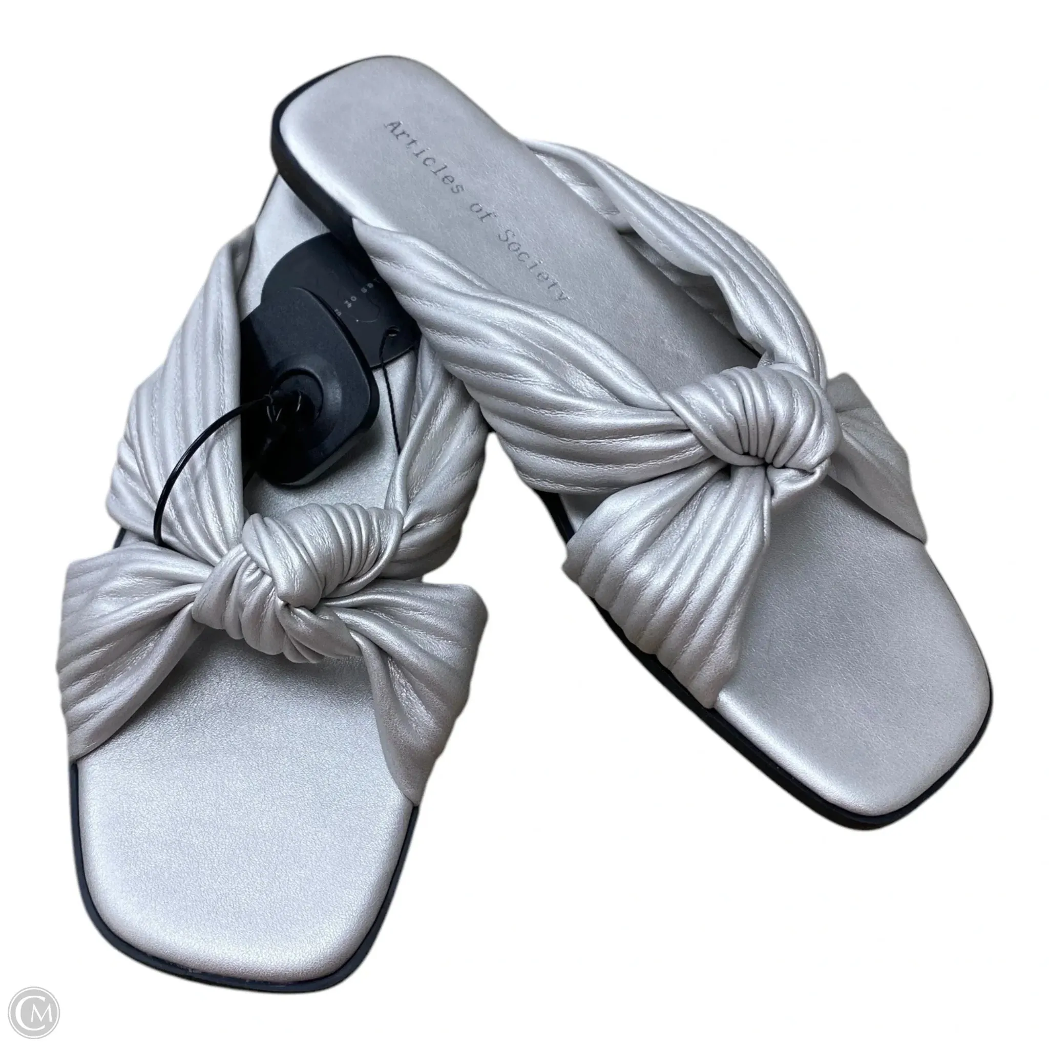 Sandals Flats By Articles Of Society In Silver, Size: 9