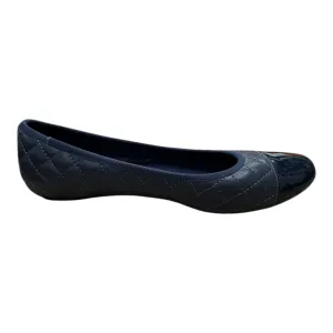 Shoes Flats By Vaneli In Navy, Size:10
