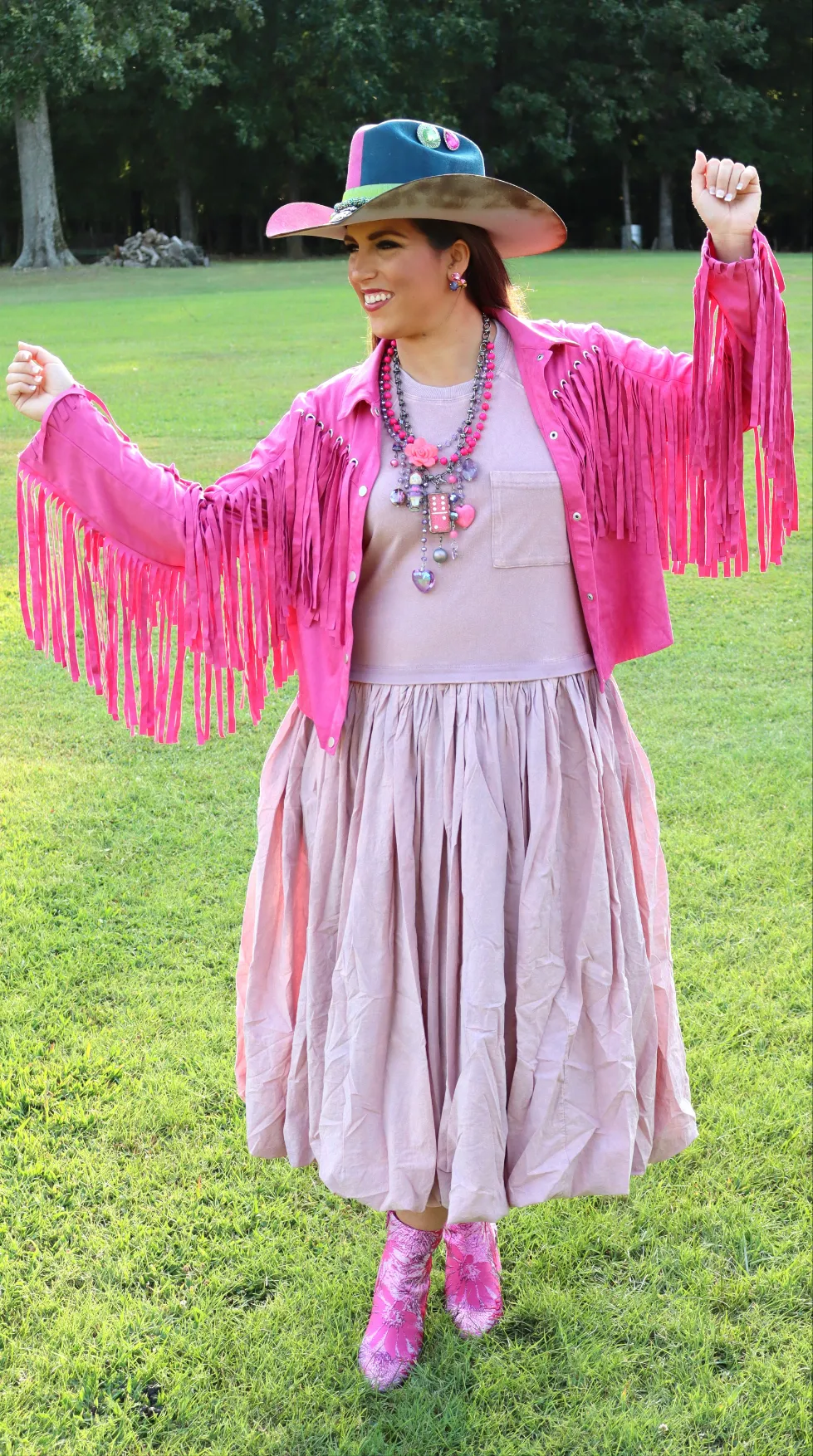 Sleeveless Balloon Skirt Dress - Purple