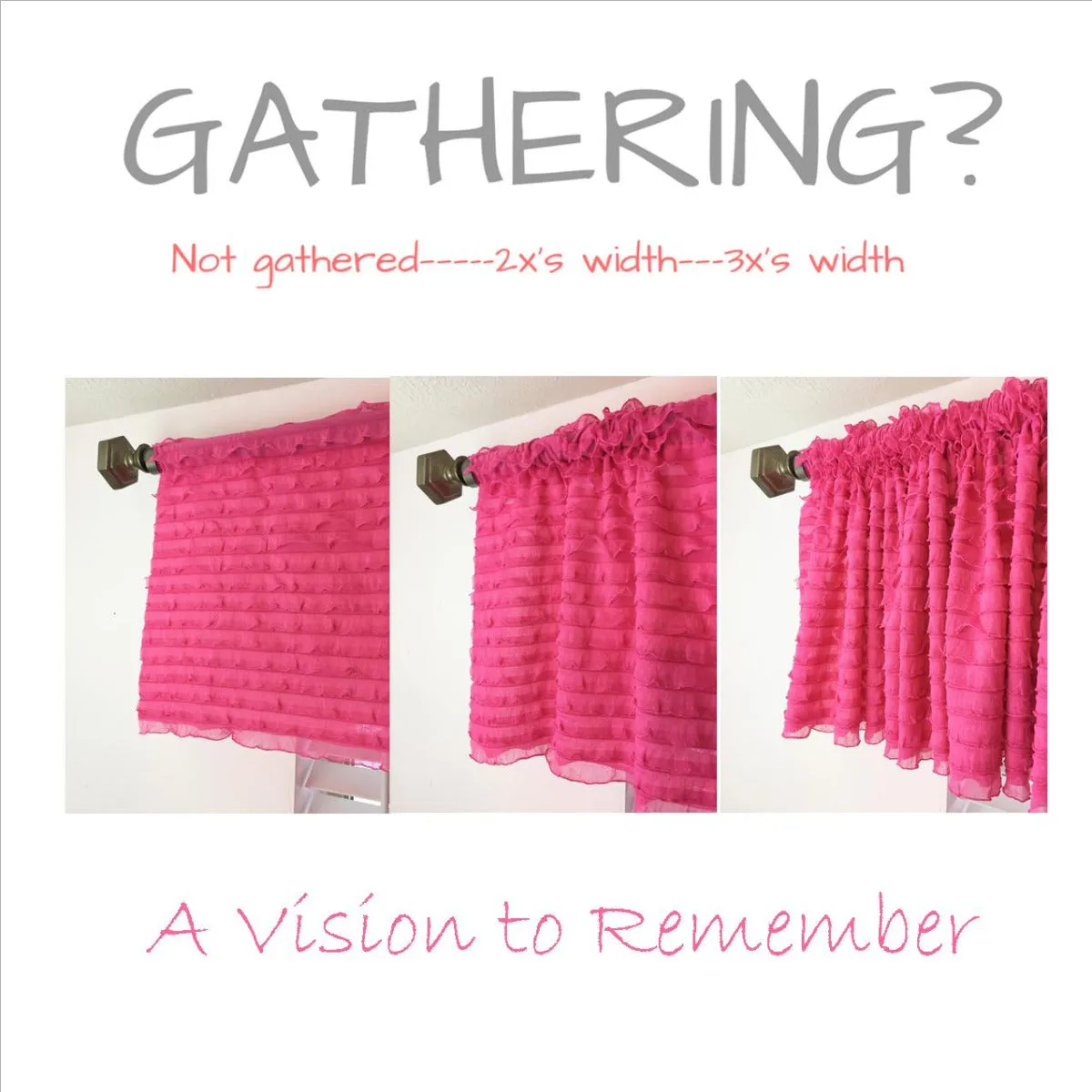 Small Window Valances in Many Colors
