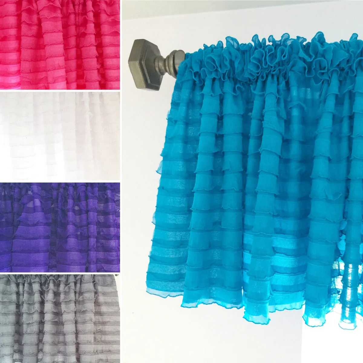 Small Window Valances in Many Colors