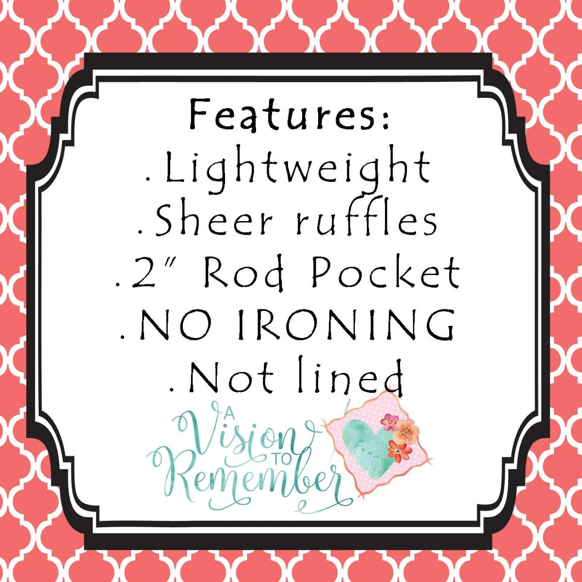 Small Window Valances in Many Colors