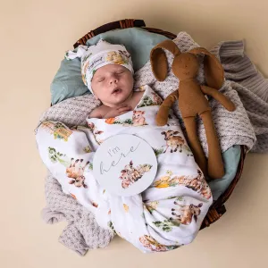 Snuggle Hunny Muslin Swaddle - Farm