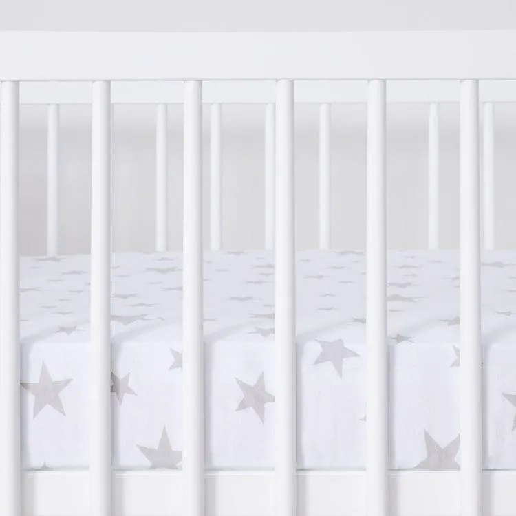 Snuz Cot & Cot Bed 2 Pack Fitted Sheet – Stars