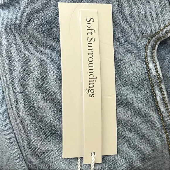 SOFT SURRONDINGS NWT SUPERMELY SOFT HIGH RISE SKINNY SOFT DENIM JEANS AMARYLLIS