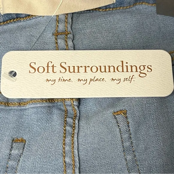 SOFT SURRONDINGS NWT SUPERMELY SOFT HIGH RISE SKINNY SOFT DENIM JEANS AMARYLLIS