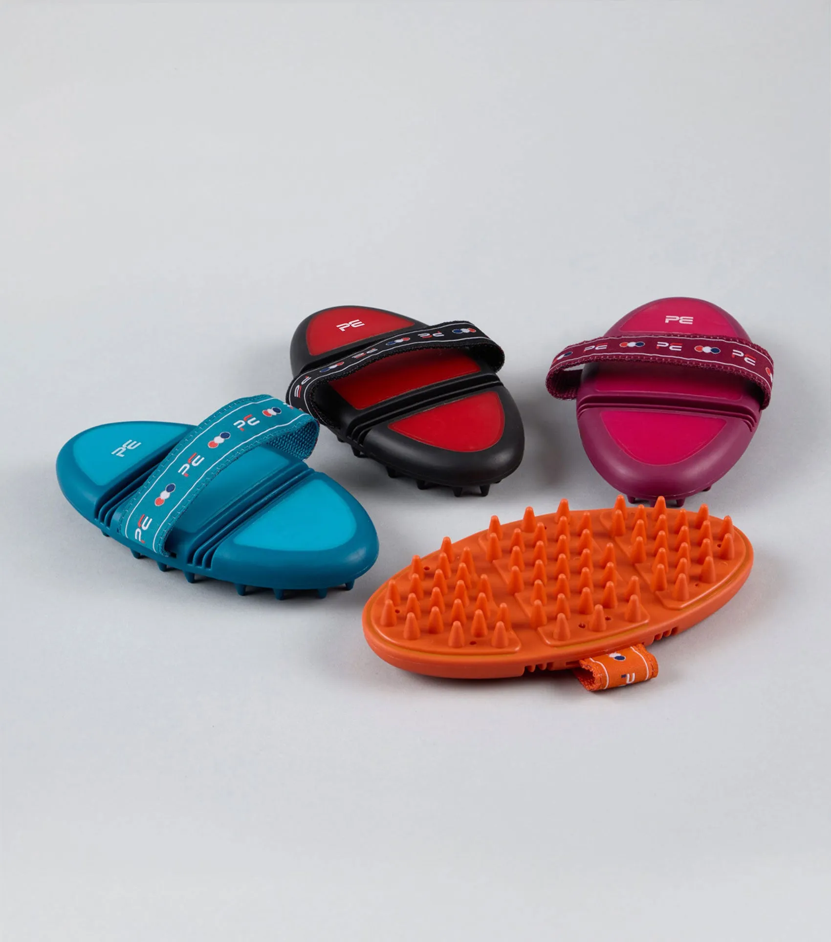 Soft-Touch Flexi Massage Brush Med Blue & Peacock