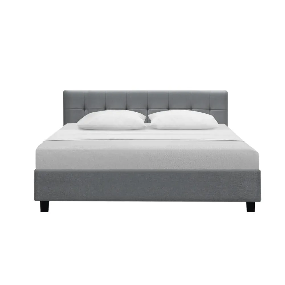 Soho Bed Frame Fabric- Grey King