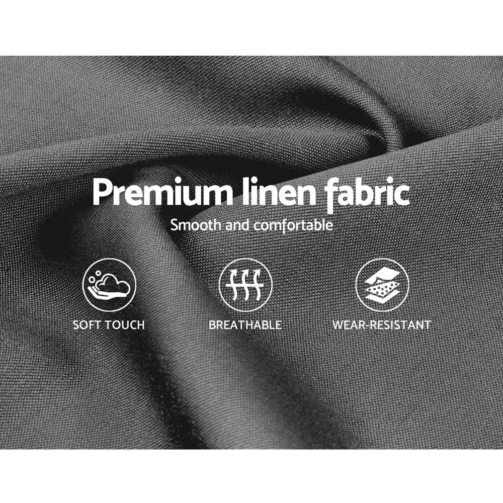 Soho Bed Frame Fabric- Grey King