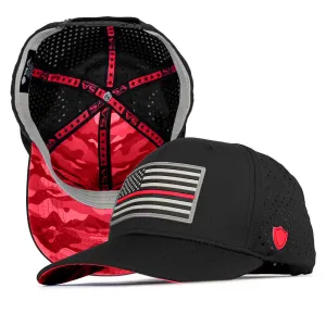 Special Edition Performance Snapback | Red Line | Black