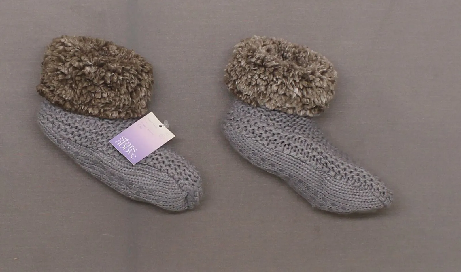 Stars Above Women's Knit Sherpa Lined Bootie With Grippers