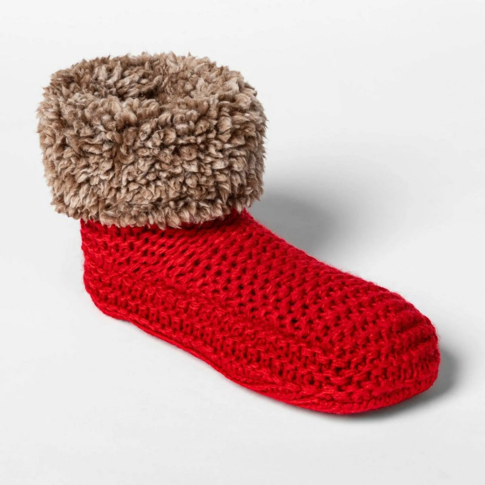 Stars Above Women's Knit Sherpa Lined Bootie With Grippers