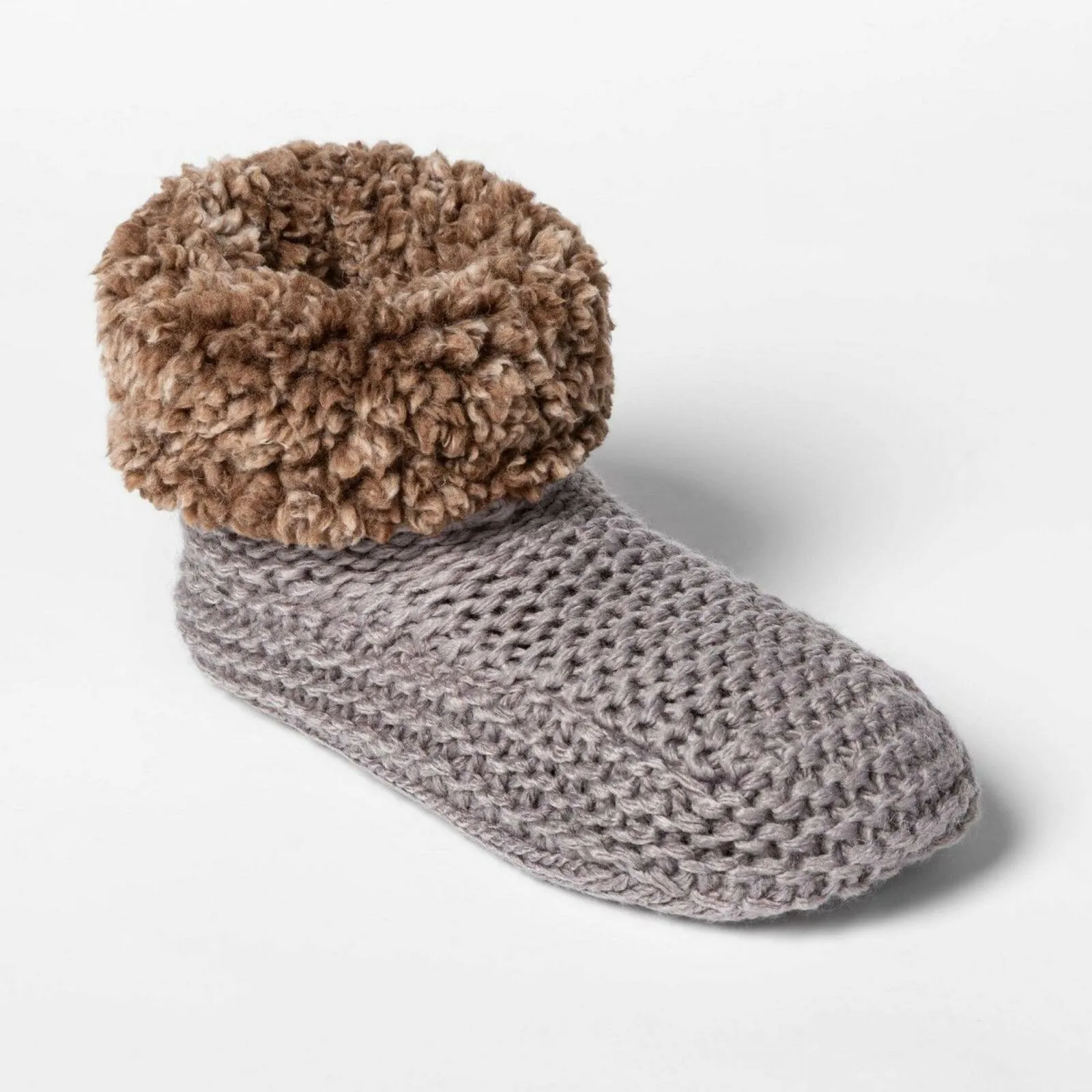 Stars Above Women's Knit Sherpa Lined Bootie With Grippers