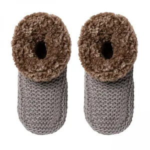 Stars Above Women's Knit Sherpa Lined Bootie With Grippers