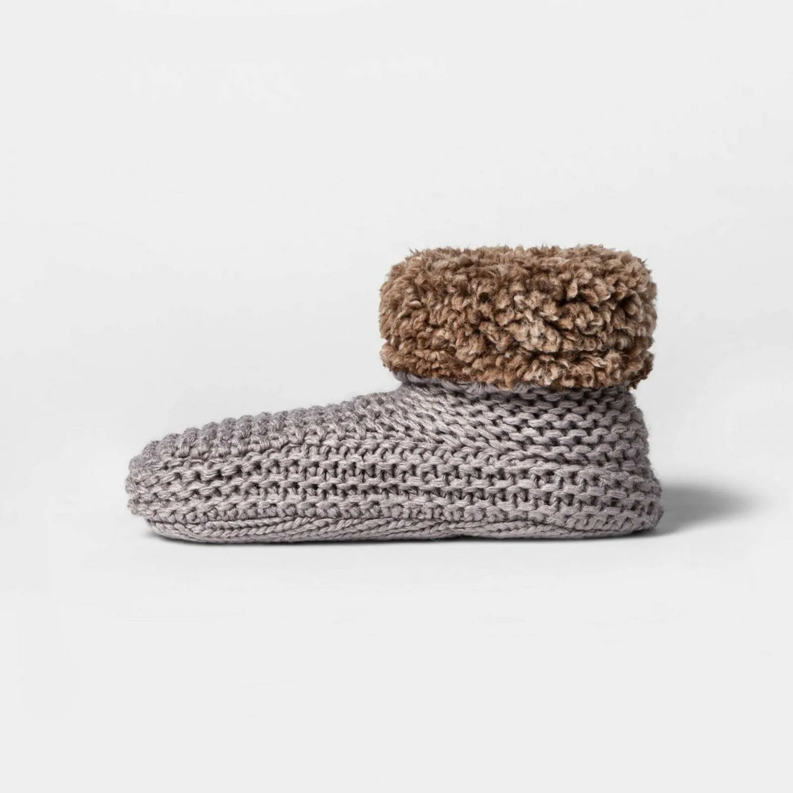 Stars Above Women's Knit Sherpa Lined Bootie With Grippers
