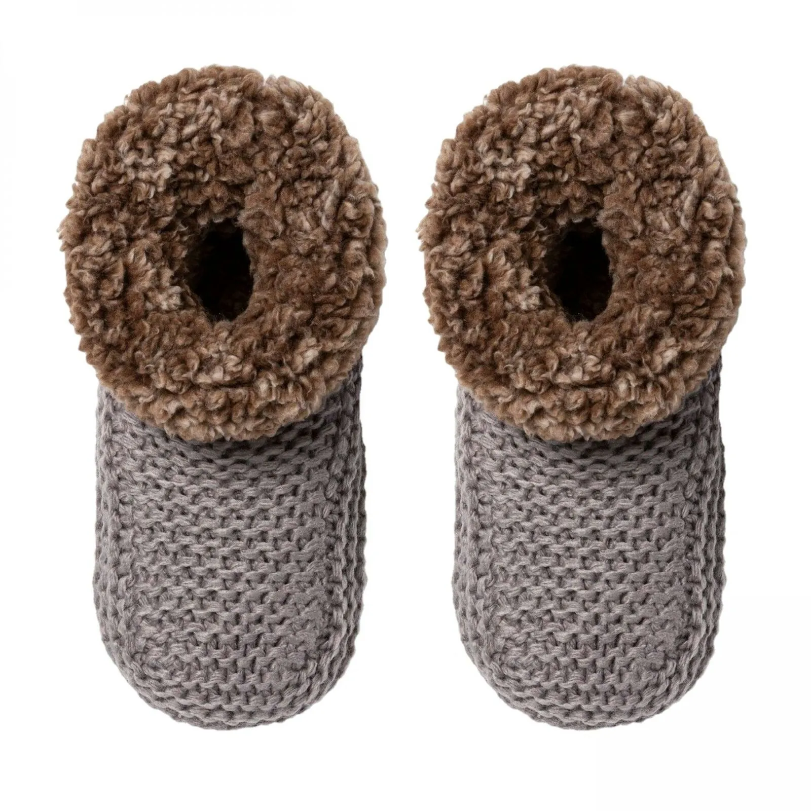 Stars Above Women's Knit Sherpa Lined Bootie With Grippers