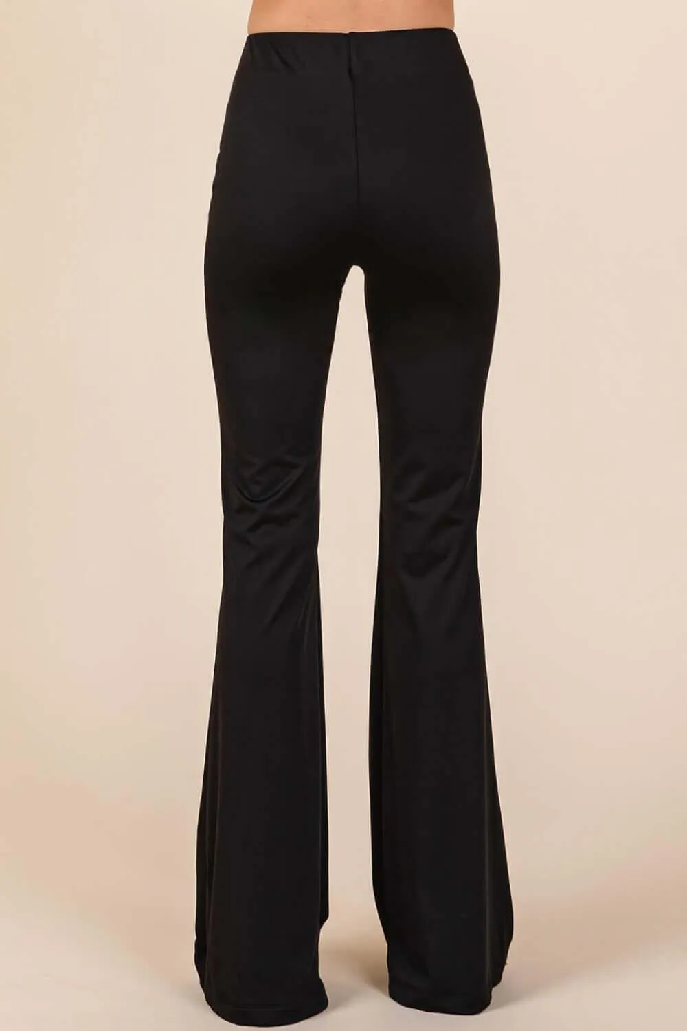 Stretchy Soft Flare Pants with Elastic Waist – Comfort & Style