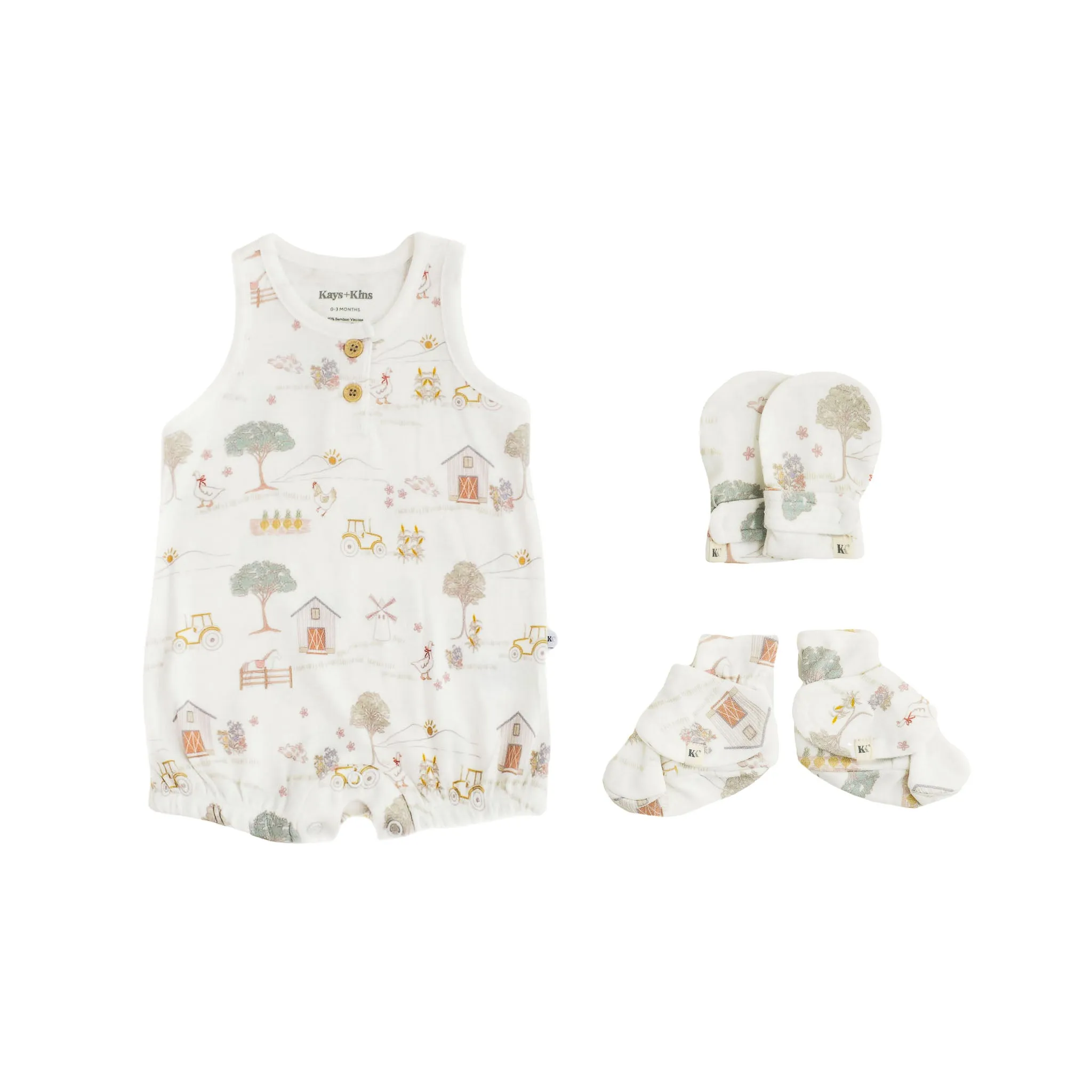 Tank Romper Set- Farm Yard