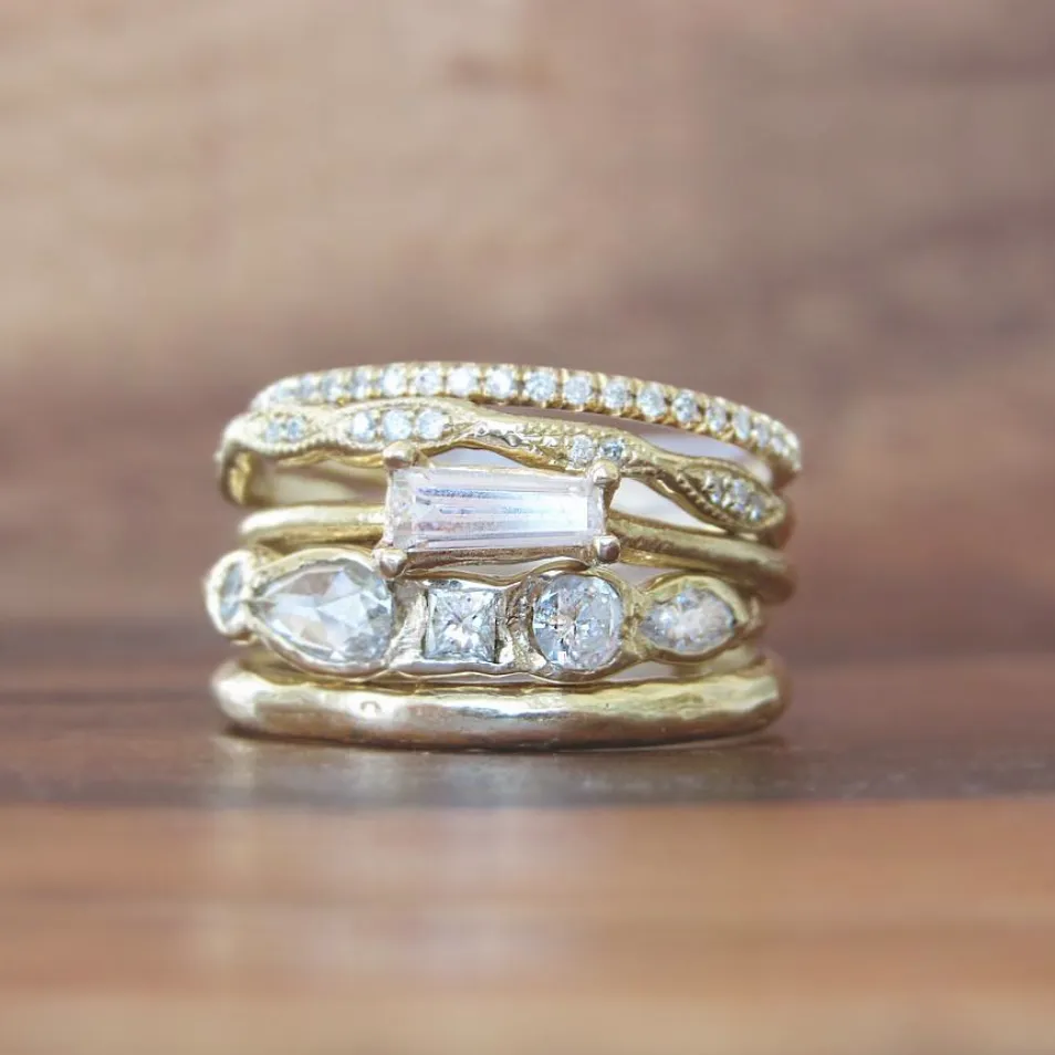 Tapered Baguette Diamond Ring