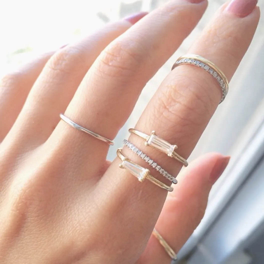 Tapered Baguette Diamond Ring