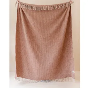 TBCo Rust Waffle Recycled Wool Blanket