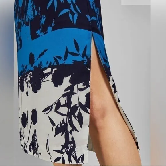 TED BAKER -NWT- Selaah Bluebell Side Slit Midi Skirt | 4‌‌‌‌‌‌‌‌‌‌‌‌‌‌‌‌‌‌‌‌‌‌‌‌