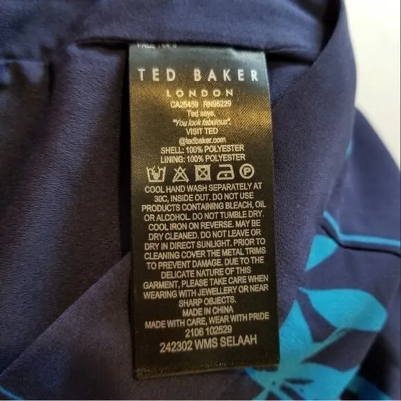 TED BAKER -NWT- Selaah Bluebell Side Slit Midi Skirt | 4‌‌‌‌‌‌‌‌‌‌‌‌‌‌‌‌‌‌‌‌‌‌‌‌