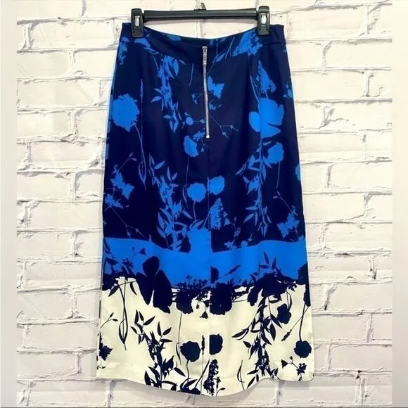 TED BAKER -NWT- Selaah Bluebell Side Slit Midi Skirt | 4‌‌‌‌‌‌‌‌‌‌‌‌‌‌‌‌‌‌‌‌‌‌‌‌