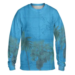 The BVI Tropical Palms Long Sleeve Tee