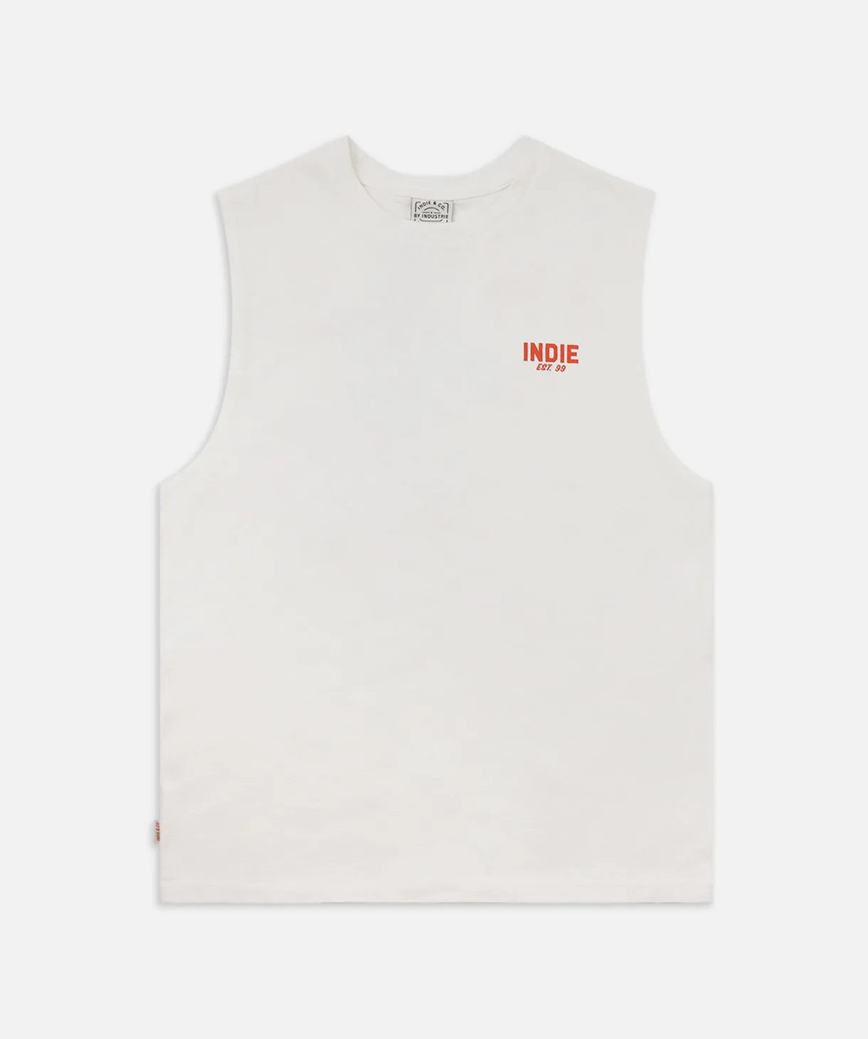 The Camino Muscle Tee - White Red