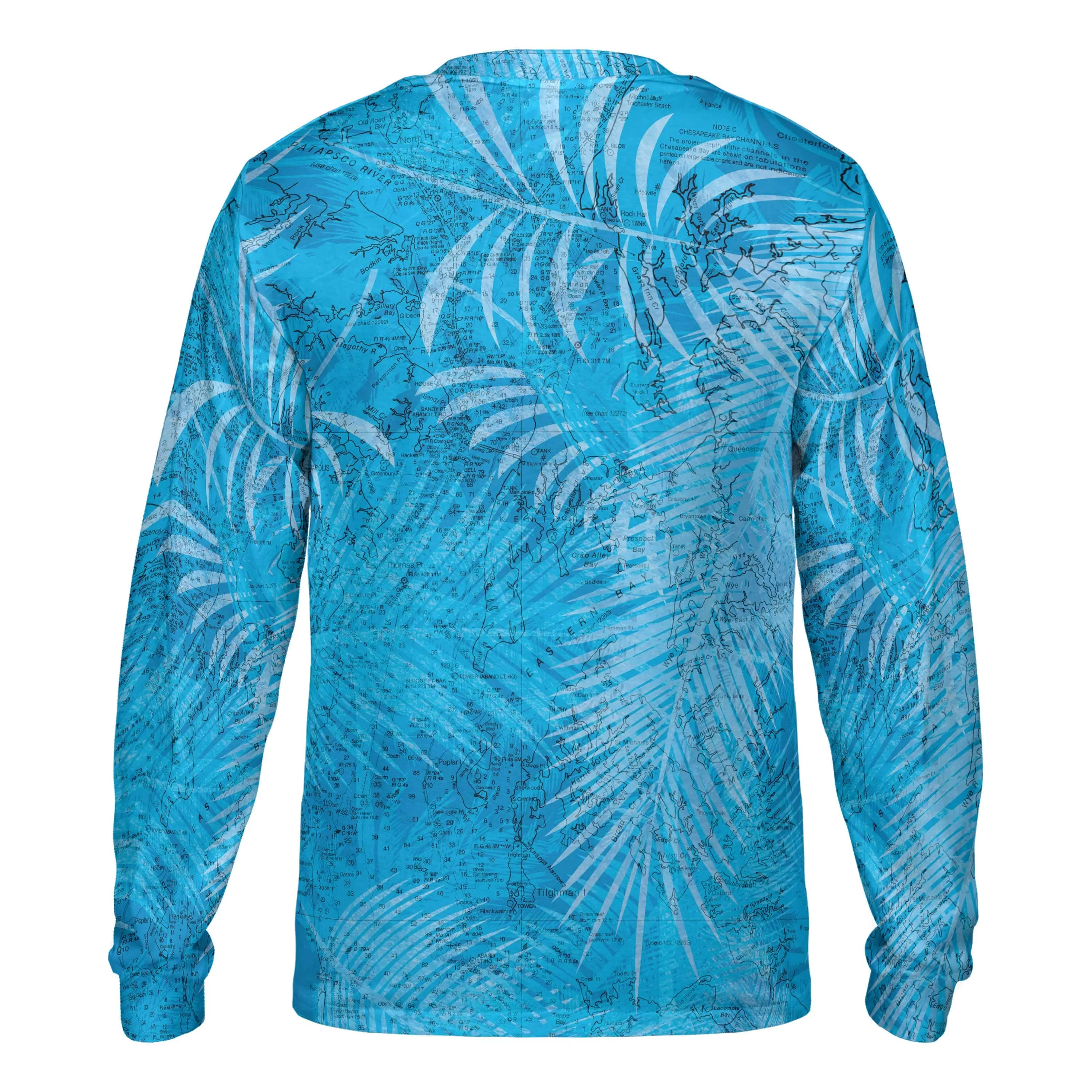 The Chesapeake Bay Blue Ferns Long Sleeve Tee