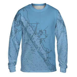 The Lemon Bay Blue Navigator Long Sleeve Tee