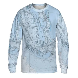 The Sanibel - Pine Island Sound Blues Long Sleeve Tee