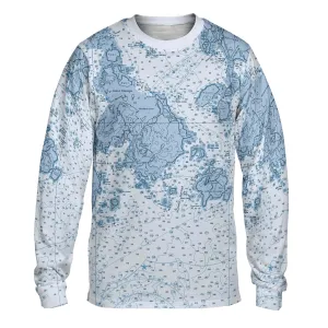 The Swans Island Blue Navigator Long Sleeve Tee