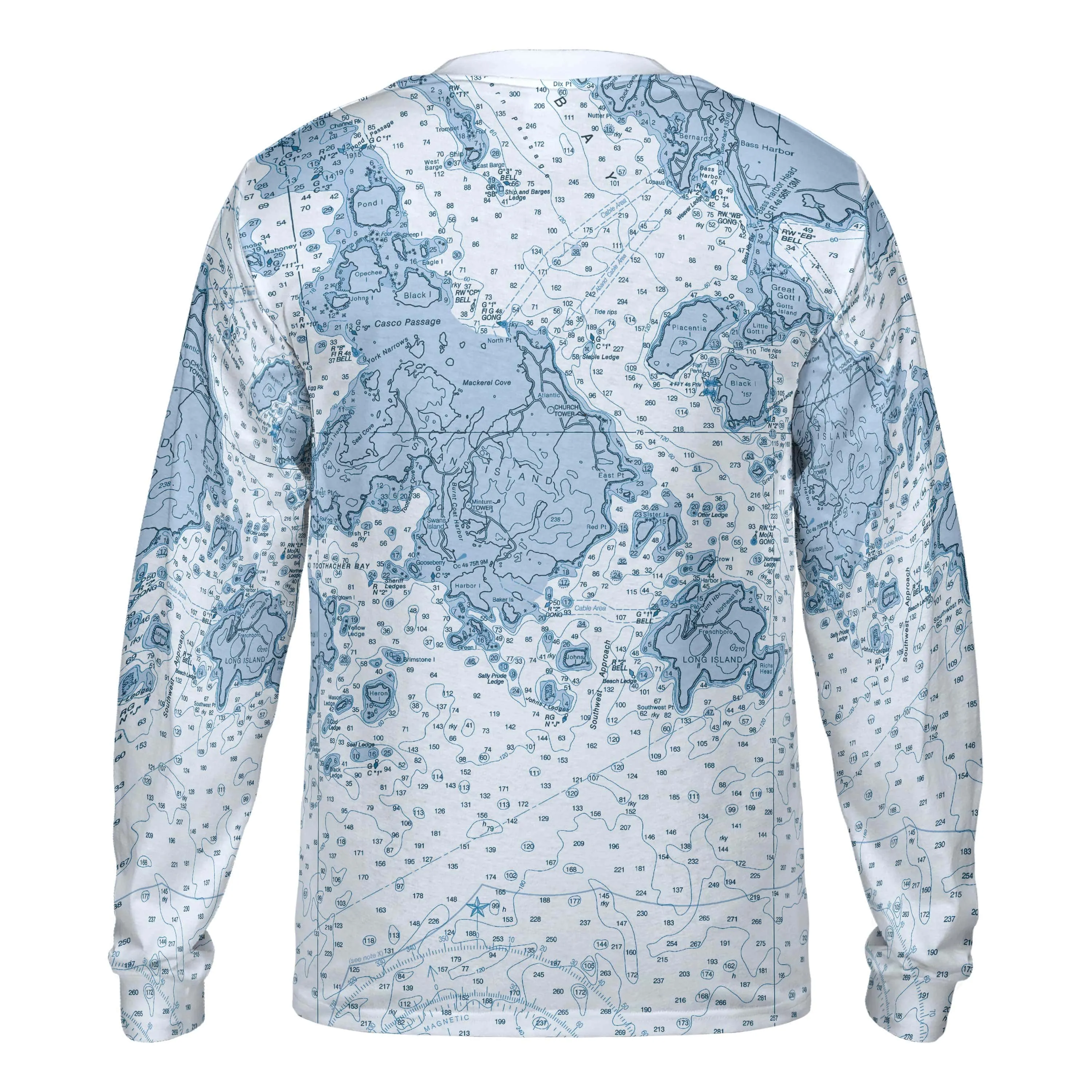 The Swans Island Blue Navigator Long Sleeve Tee