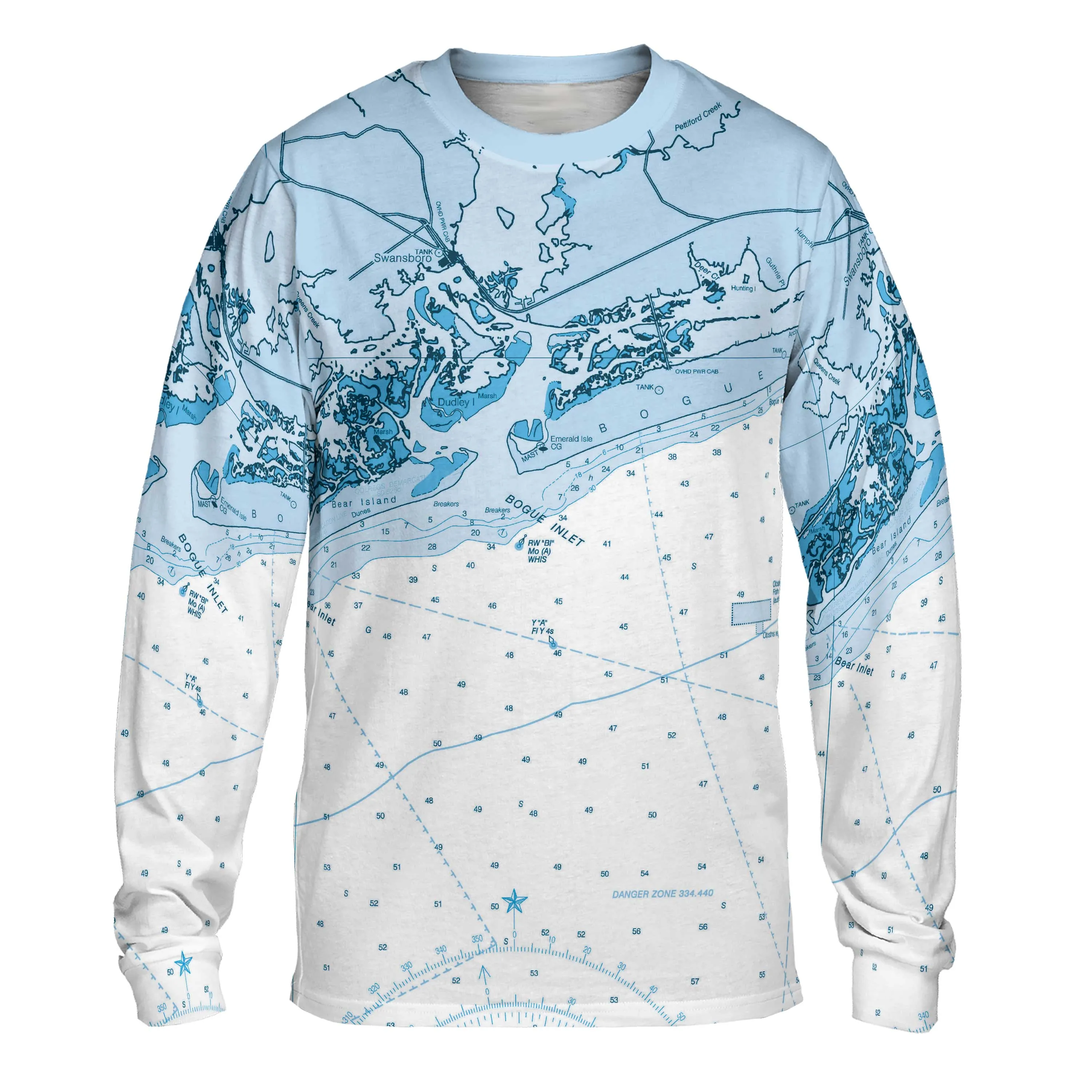 The Swansboro Blue Navigator Long Sleeve Tee