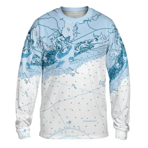 The Swansboro Blue Navigator Long Sleeve Tee