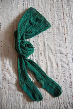 Tights Torsade in Green by Bonjour