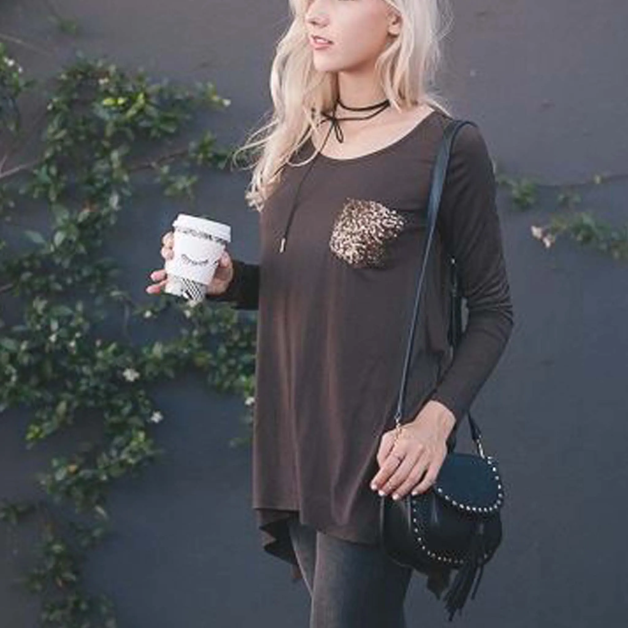 Timber Sequin Tee