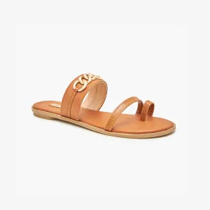 Toe Ring Strappy Slides