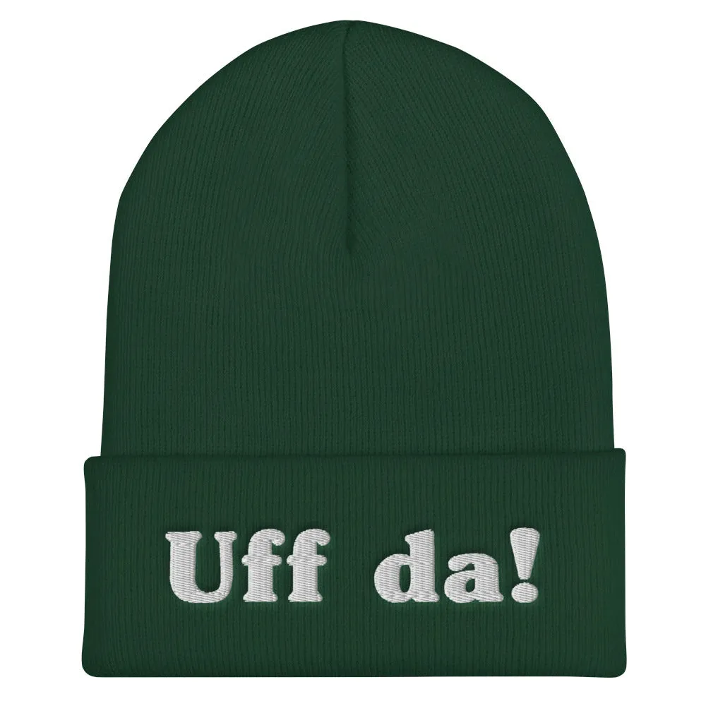 Uff Da Embroidered Beanie