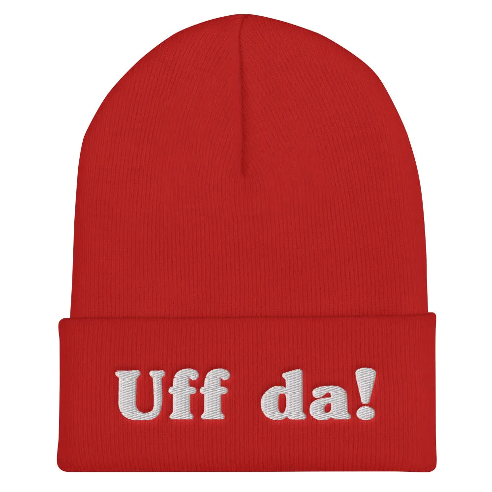 Uff Da Embroidered Beanie