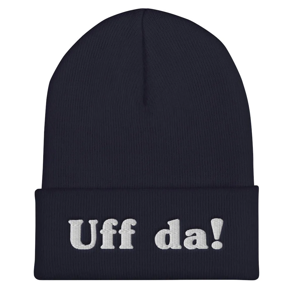 Uff Da Embroidered Beanie