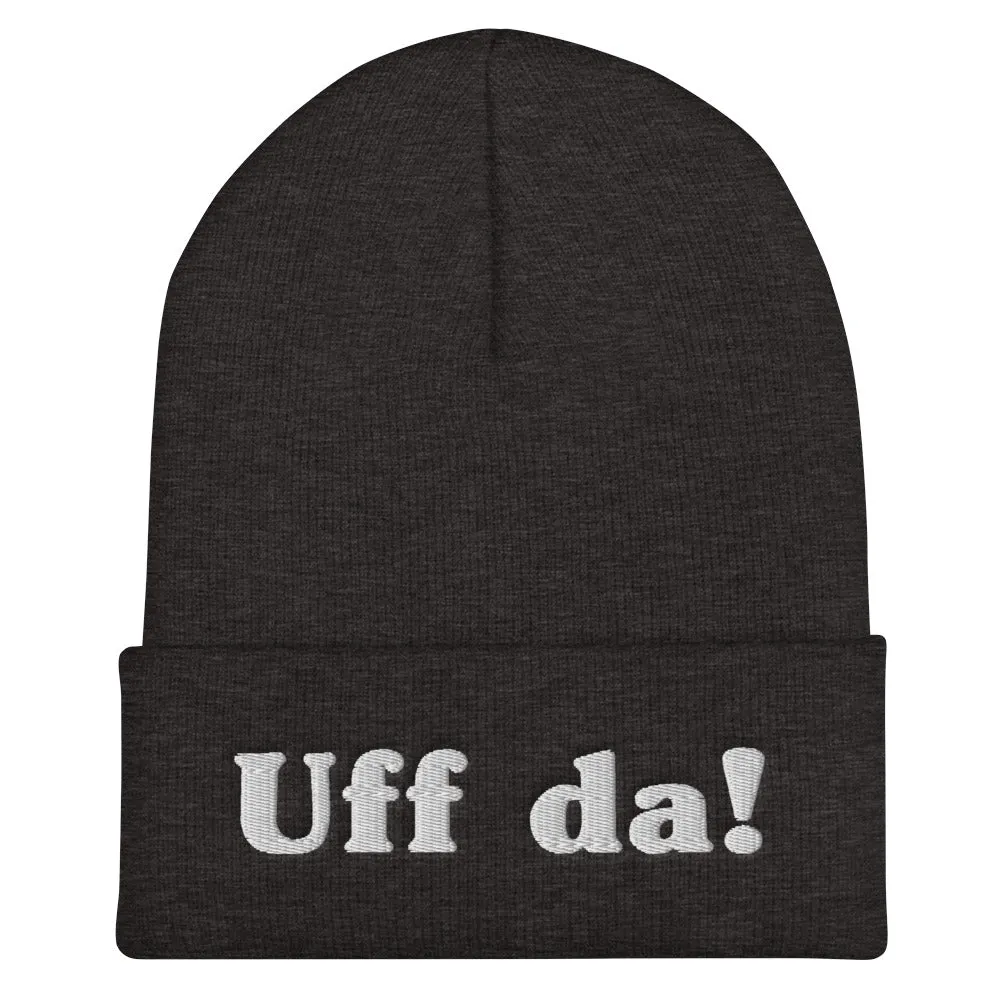 Uff Da Embroidered Beanie