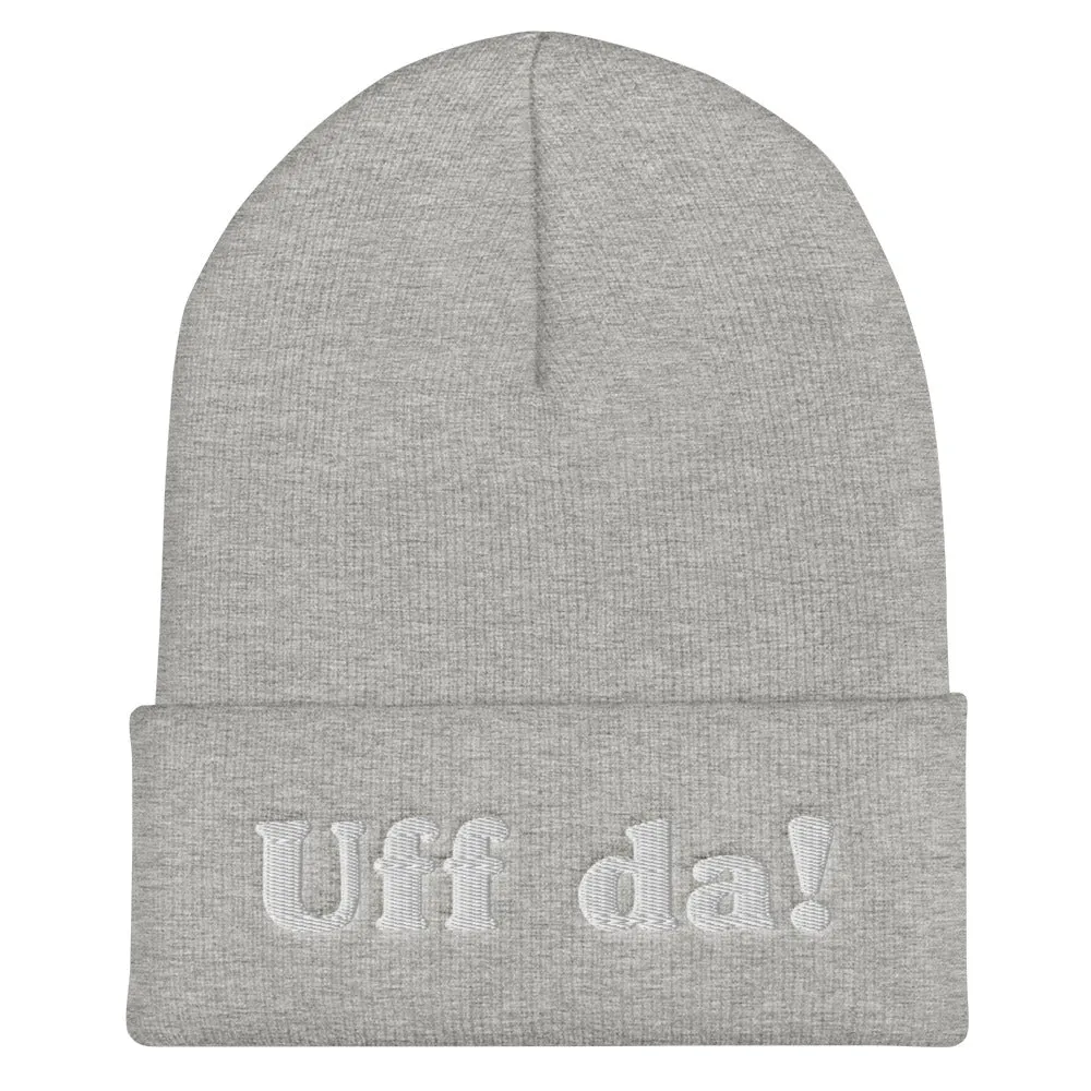 Uff Da Embroidered Beanie