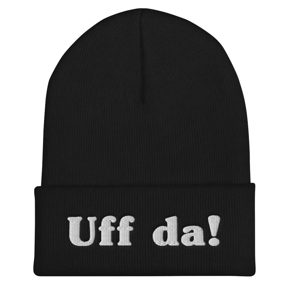Uff Da Embroidered Beanie