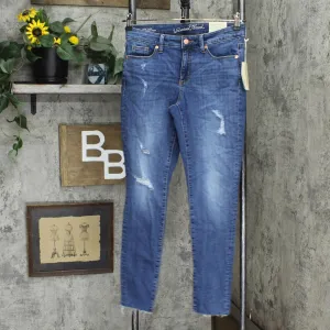 Universal Thread Women's Mid-Rise Skinny Raw Hem Ankle Jeans 564117