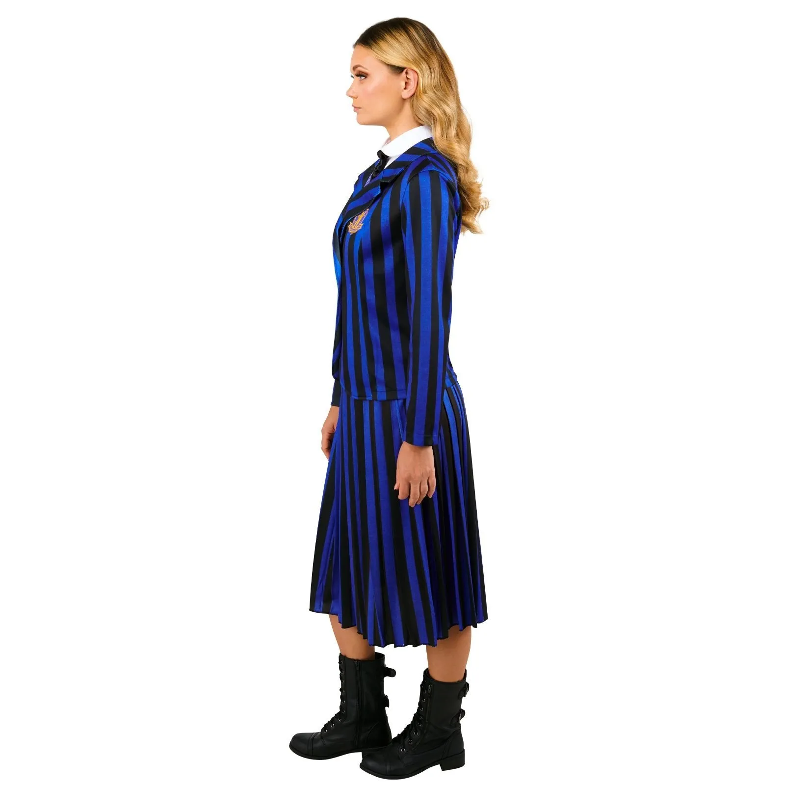 Wednesday Nevermore Blue Deluxe Costume (Netflix), Adult