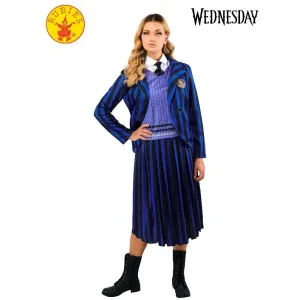 Wednesday Nevermore Blue Deluxe Costume (Netflix), Adult