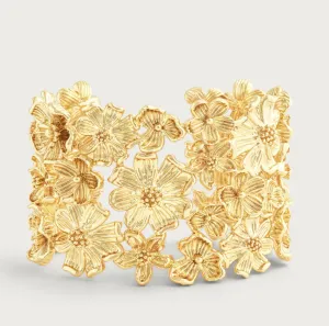 Wildflowers Gold Cuff